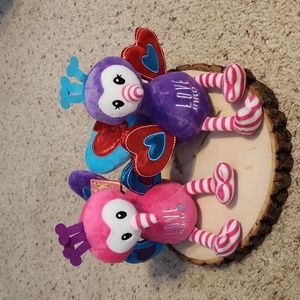 Fiesta Toys Set 2 Love Bird Plush Dolls NEW